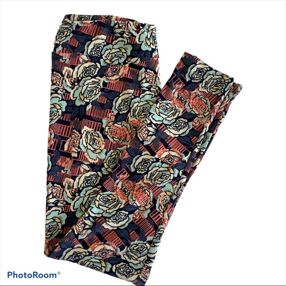 NEW LulaRoe Tall Curvy (TC) Leggings Multi Floral - Picture 2 of 9